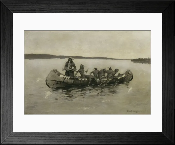 Framed Print : This Was a Fatal Embarkation, 1898. Creator: Frederic Remington Framed Print : This Was a Fatal Embarkation, 1898. Creator: Frederic Remington
