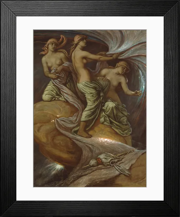 Framed Print : The Fates Gathering in the Stars, 1887. Creator: Elihu Vedder Framed Print : The Fates Gathering in the Stars, 1887. Creator: Elihu Vedder