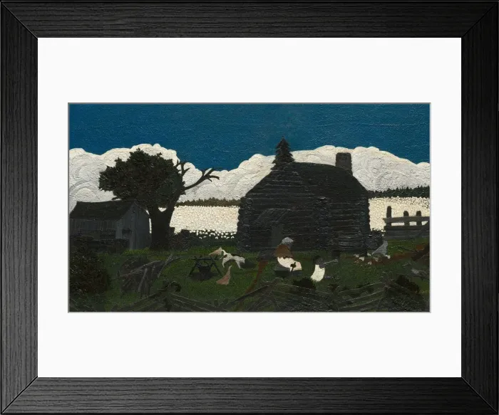 Framed Print : Cabin in the Cotton, c. 1931-1937. Creator: Horace Pippin Framed Print : Cabin in the Cotton, c. 1931-1937. Creator: Horace Pippin