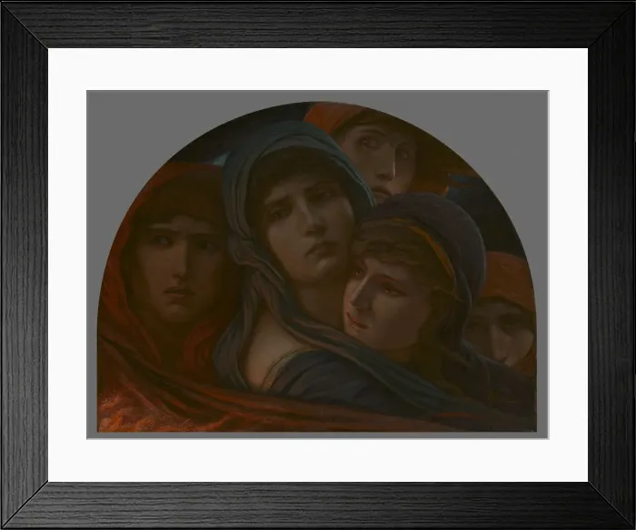 Framed Print : A Glimpse into Hell, or Fear, 1888 / 98. Creator: Elihu Vedder Framed Print : A Glimpse into Hell, or Fear, 1888 / 98. Creator: Elihu Vedder