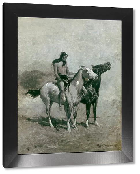 The Fire-Eater Slung His Victim Across His Pony, c. 1900. Creator: Frederic Remington