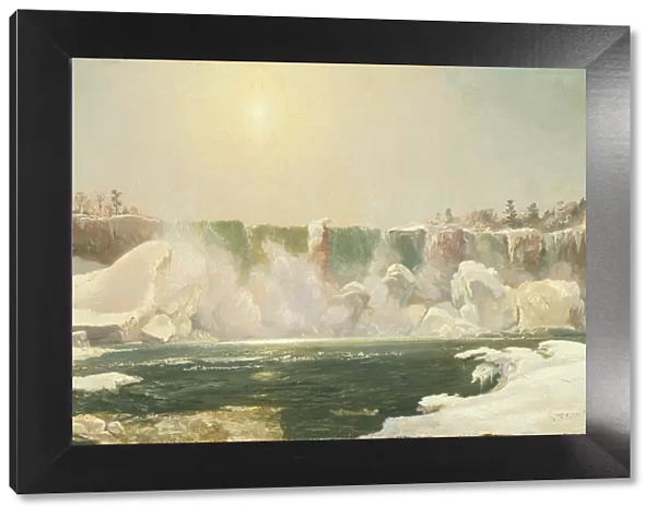 Niagara Falls in Winter, 1868. Creator: Jasper Francis Cropsey
