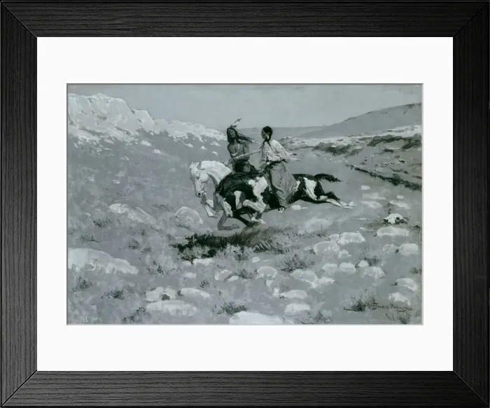 Framed Print : Ceremony of the Fastest Horse, c. 1900. Creator: Frederic Remington Framed Print : Ceremony of the Fastest Horse, c. 1900. Creator: Frederic Remington