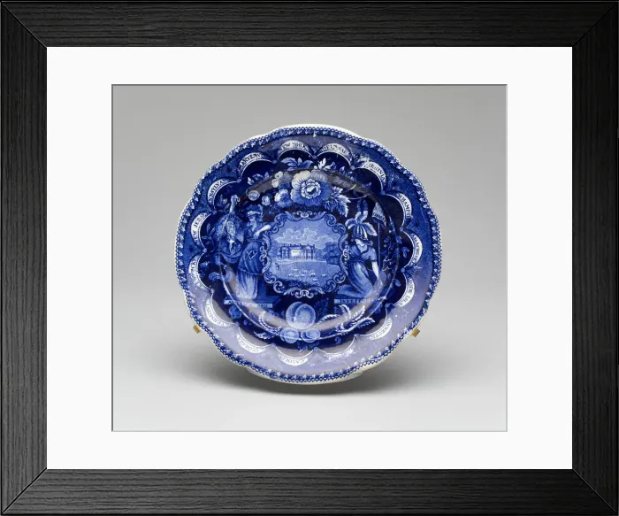 Framed Print : Plate, c. 1826. Creator: James and Ralph Clews Framed Print : Plate, c. 1826. Creator: James and Ralph Clews