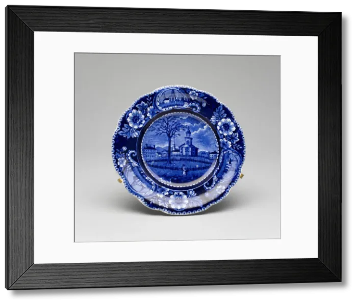 Framed Print : Plate, 1827 / 36. Creator: James and Ralph Clews Framed Print : Plate, 1827 / 36. Creator: James and Ralph Clews