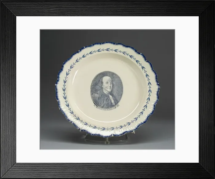 Framed Print : Plate, c. 1790. Creator: Unknown Framed Print : Plate, c. 1790. Creator: Unknown