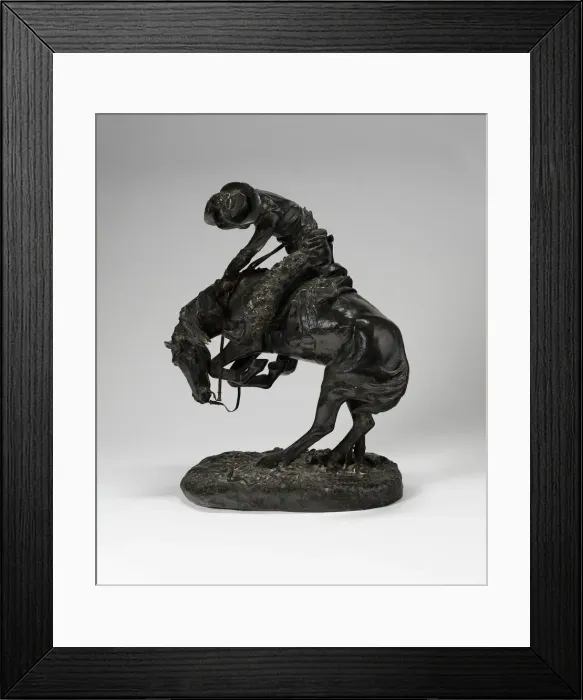 Framed Print : The Rattlesnake, Modeled 1905, cast 1918. Creator: Frederic Remington Framed Print : The Rattlesnake, Modeled 1905, cast 1918. Creator: Frederic Remington