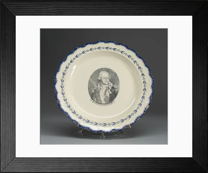 Framed Print : Plate, c. 1790. Creator: Unknown Framed Print : Plate, c. 1790. Creator: Unknown