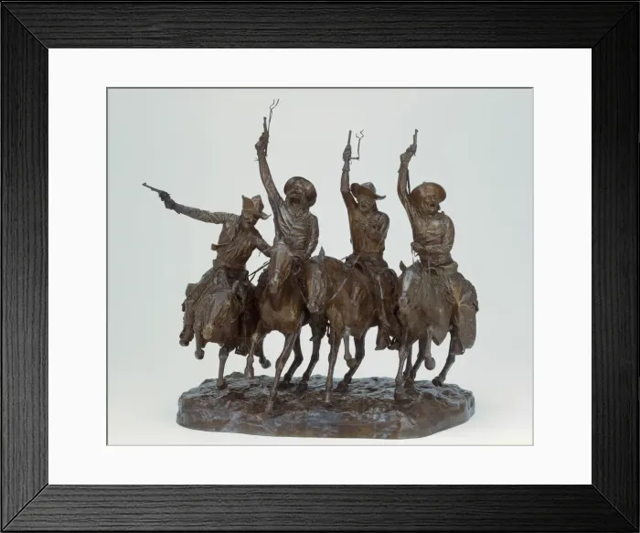 Framed Print : Coming Through the Rye (Over the Range), Modeled 1902, cast in bronze 1902 / 6 Framed Print : Coming Through the Rye (Over the Range), Modeled 1902, cast in bronze 1902 / 6