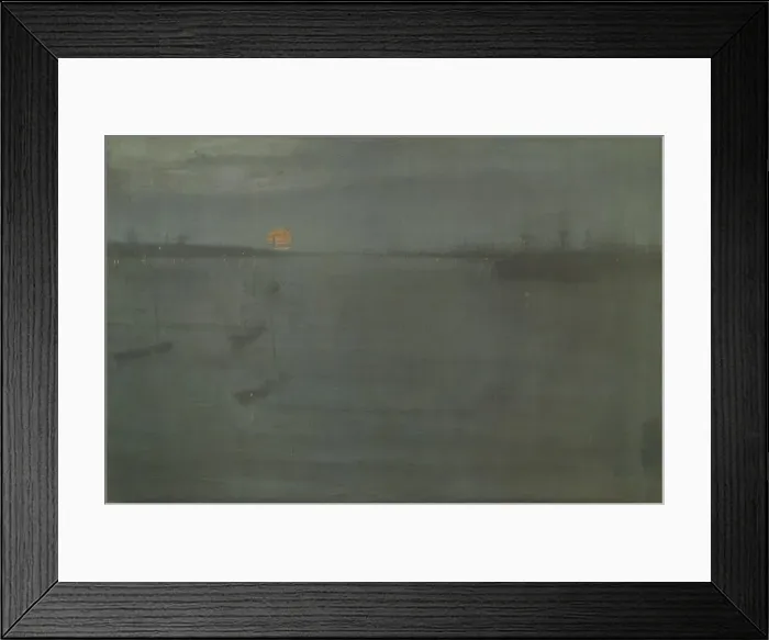 Framed Print : Nocturne: Blue and Gold - Southampton Water, 1872. Creator: James Abbott McNeill Whistler Framed Print : Nocturne: Blue and Gold - Southampton Water, 1872. Creator: James Abbott McNeill Whistler