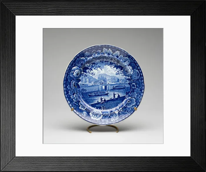 Framed Print : Plate, 1790 / 1818. Creator: Enoch Wood & Sons Framed Print : Plate, 1790 / 1818. Creator: Enoch Wood & Sons