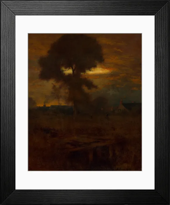 Framed Print : Afterglow, 1893. Creator: George Inness