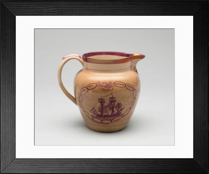 Framed Print : Jug, 1800 / 25. Creator: Unknown Framed Print : Jug, 1800 / 25. Creator: Unknown