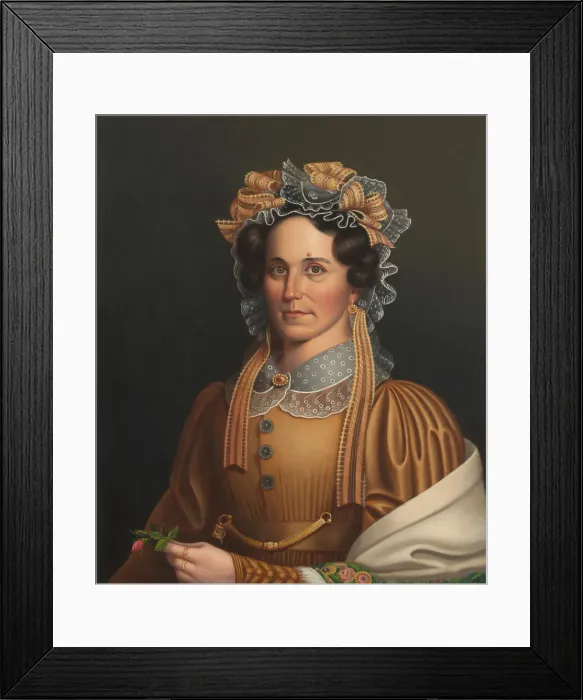 Framed Print : Lady in Brown, c. 1855. Creator: Frederick R. Spencer Framed Print : Lady in Brown, c. 1855. Creator: Frederick R. Spencer