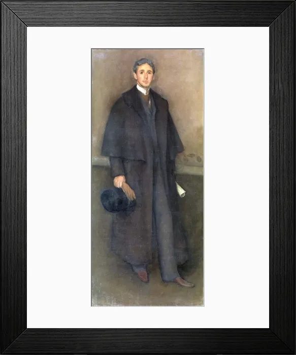 Framed Print : Arrangement in Flesh Color and Brown: Portrait of Arthur Jerome Eddy, 1894