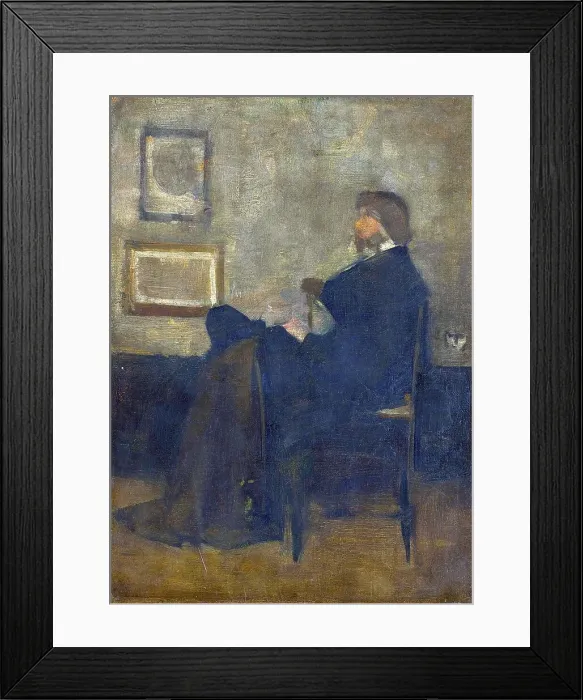 Framed Print : Study for Arrangement in Grey and Black, No. 2: Portrait of Thomas Carlyle Framed Print : Study for Arrangement in Grey and Black, No. 2: Portrait of Thomas Carlyle