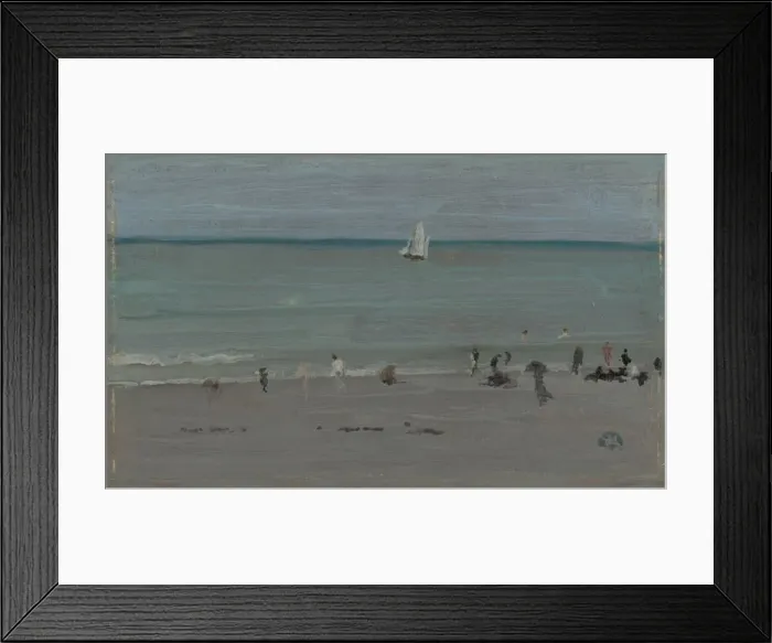 Framed Print : Coast Scene, Bathers, 1884 / 85. Creator: James Abbott McNeill Whistler Framed Print : Coast Scene, Bathers, 1884 / 85. Creator: James Abbott McNeill Whistler