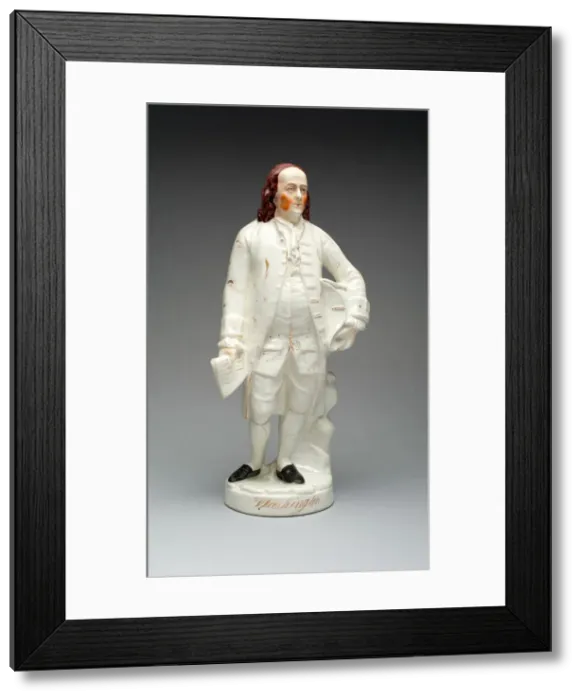 Framed Print : Statue of Benjamin Franklin, 1800 / 80. Creator: Unknown Framed Print : Statue of Benjamin Franklin, 1800 / 80. Creator: Unknown