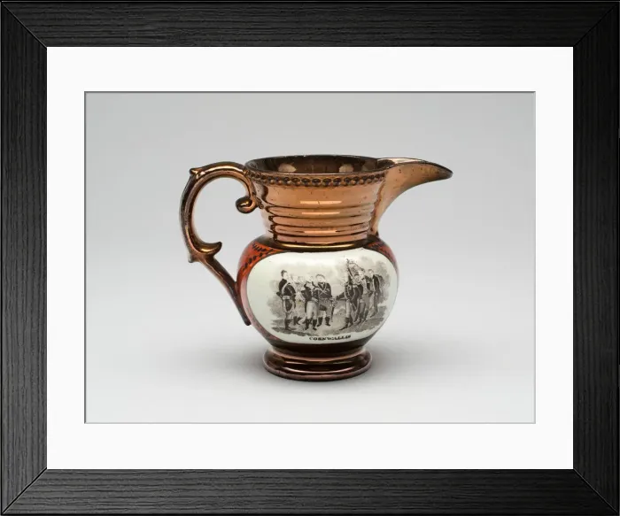 Framed Print : Creamer, 1825 / 30. Creator: Unknown Framed Print : Creamer, 1825 / 30. Creator: Unknown