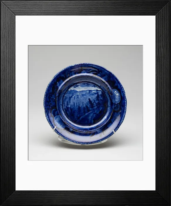 Framed Print : Plate, c. 1825. Creator: Unknown Framed Print : Plate, c. 1825. Creator: Unknown