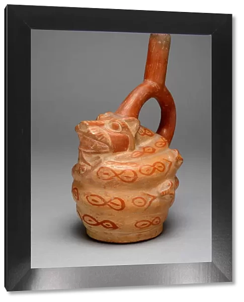 Spout Vessel in Form of Snakes Coiling Around a Feline, 100 B. C.  /  A. D. 500
