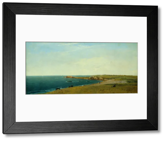 Framed Print : Near Newport, 1869. Creator: John Frederick Kensett Framed Print : Near Newport, 1869. Creator: John Frederick Kensett