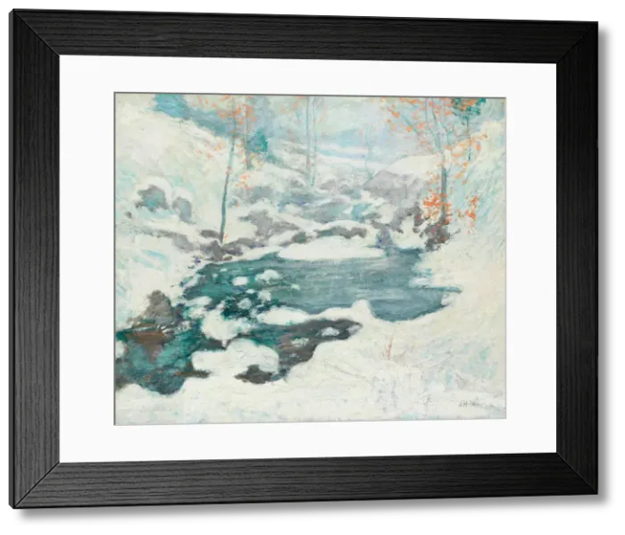 Framed Print : Icebound, c. 1889. Creator: John Henry Twachtman Framed Print : Icebound, c. 1889. Creator: John Henry Twachtman