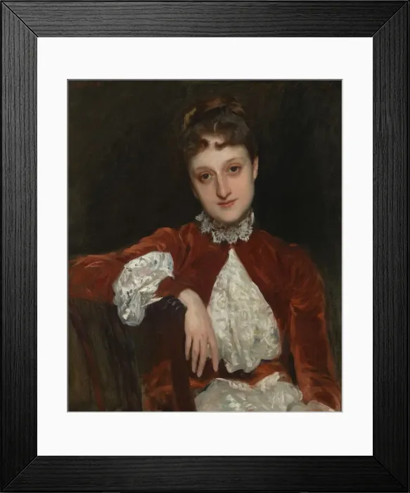 Framed Print : Mrs. Charles Deering (Marion Denison Whipple), 1888. Creator: John Singer Sargent Framed Print : Mrs. Charles Deering (Marion Denison Whipple), 1888. Creator: John Singer Sargent