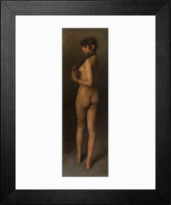Framed Print : Life Study (Study of an Egyptian Girl), 1891. Creator: John Singer Sargent Framed Print : Life Study (Study of an Egyptian Girl), 1891. Creator: John Singer Sargent