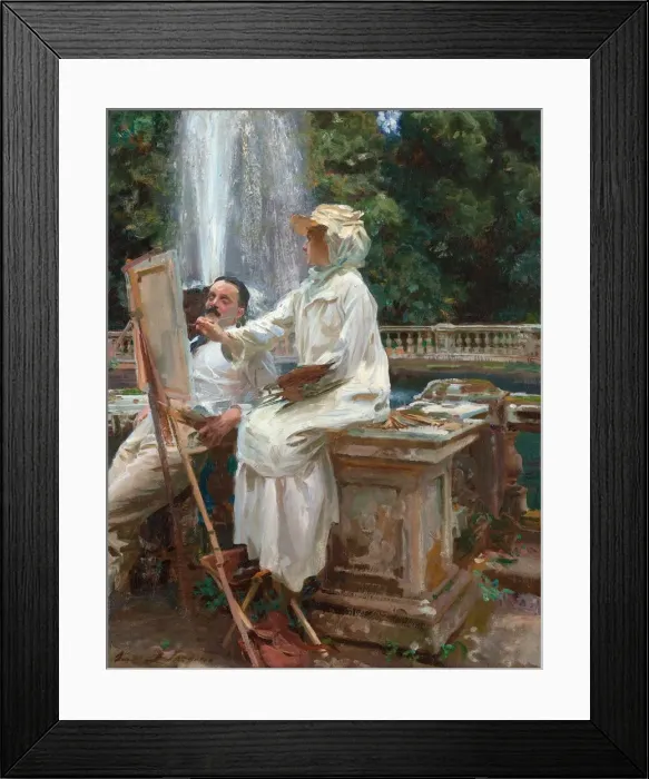 Framed Print : The Fountain, Villa Torlonia, Frascati, Italy, 1907. Creator: John Singer Sargent Framed Print : The Fountain, Villa Torlonia, Frascati, Italy, 1907. Creator: John Singer Sargent
