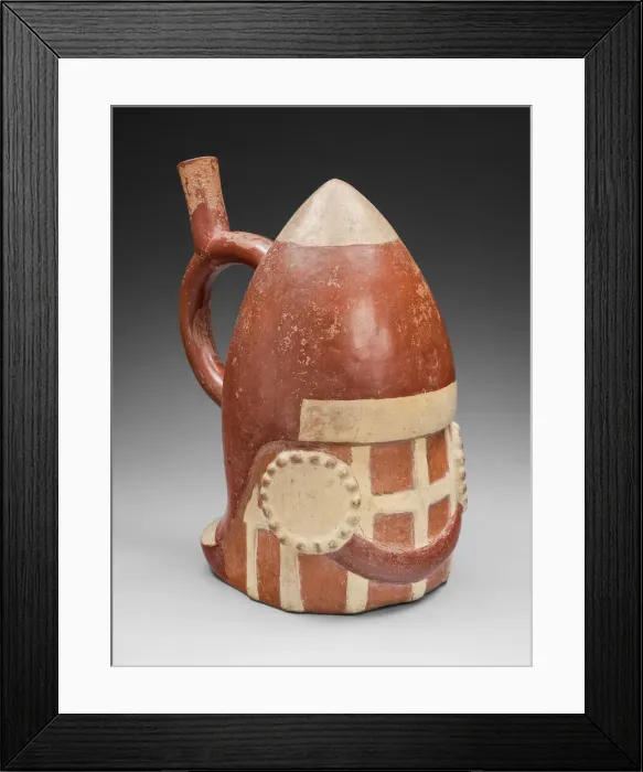 Framed Print : Vessel in the Form of a Warriors Helmet, 100 B. C. / A. D. 500. Creator: Unknown Framed Print : Vessel in the Form of a Warriors Helmet, 100 B. C. / A. D. 500. Creator: Unknown