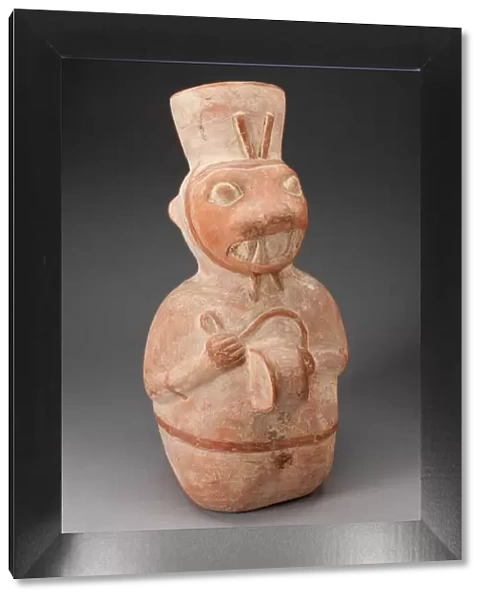 Jar in the Form of an Anthropomorphic Seal Playing a Drum, 100 B. C.  /  A. D. 500