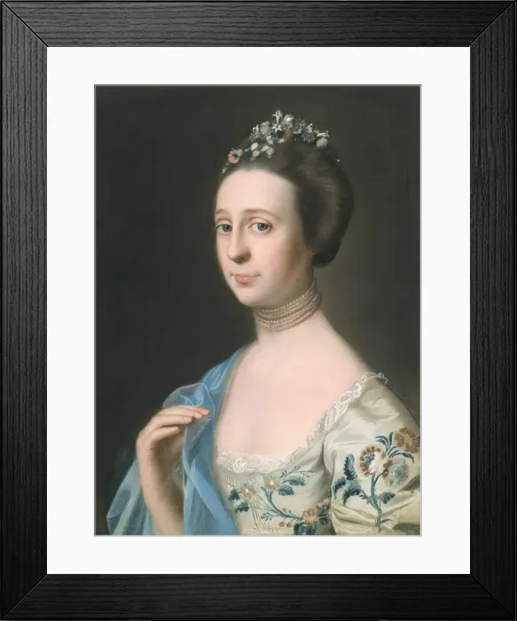 Framed Print : Mrs. Henry Hill (Anna Barrett), c. 1765  /  70. Creator: John Singleton Copley