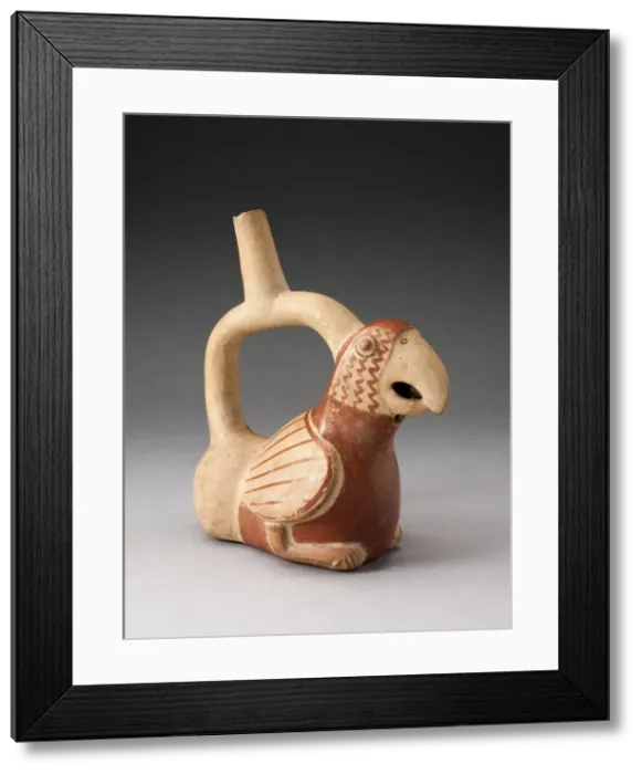 Framed Print : Handle Spout Vessel in Form of a Parrot, 100 B. C. / A. D. 500. Creator: Unknown Framed Print : Handle Spout Vessel in Form of a Parrot, 100 B. C. / A. D. 500. Creator: Unknown