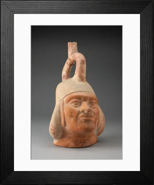Framed Print : Portrait Vessel in the Form of a Ruler, 100 B. C. / A. D. 500. Creator: Unknown Framed Print : Portrait Vessel in the Form of a Ruler, 100 B. C. / A. D. 500. Creator: Unknown