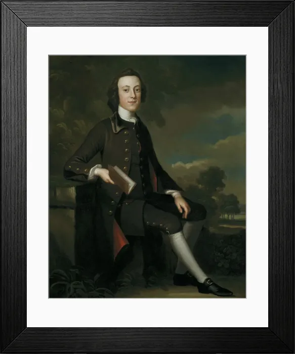 Framed Print : Portrait of a Young Man, 1749 / 52. Creator: John Wollaston Framed Print : Portrait of a Young Man, 1749 / 52. Creator: John Wollaston