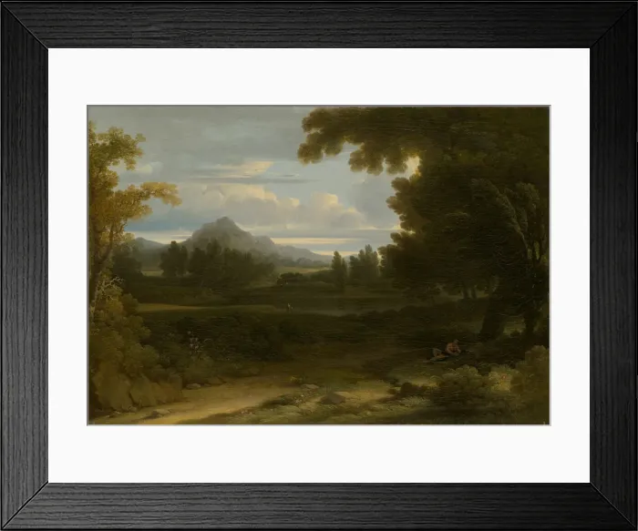 Framed Print : Solitude, 1818. Creator: Joshua Shaw Framed Print : Solitude, 1818. Creator: Joshua Shaw