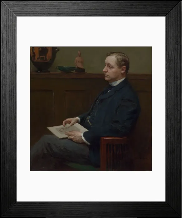 Framed Print : Portrait of Charles Lawrence Hutchinson, c. 1902. Creator: Gari Melchers Framed Print : Portrait of Charles Lawrence Hutchinson, c. 1902. Creator: Gari Melchers
