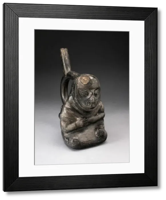 Framed Print : Handle Spout Vessel in the Form of a Seated Anthropomorphic Owl, 100 B. C. / A. D. 500 Framed Print : Handle Spout Vessel in the Form of a Seated Anthropomorphic Owl, 100 B. C. / A. D. 500
