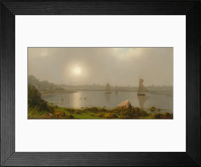 Framed Print : York Harbor, Coast of Maine, 1877. Creator: Martin Johnson Heade Framed Print : York Harbor, Coast of Maine, 1877. Creator: Martin Johnson Heade
