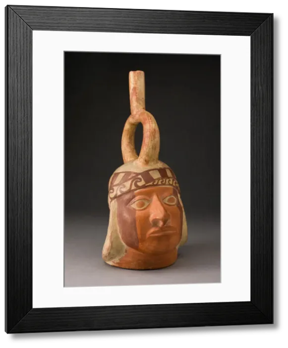 Framed Print : Portrait Vessel of a Ruler, 100 B. C. / A. D. 500. Creator: Unknown Framed Print : Portrait Vessel of a Ruler, 100 B. C. / A. D. 500. Creator: Unknown