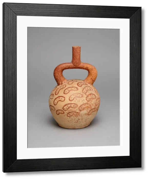 Framed Print : Stirrup Spout Vessel Depicting Diagonal Rows of Peanuts, A. D. 250 / 500. Creator: Unknown Framed Print : Stirrup Spout Vessel Depicting Diagonal Rows of Peanuts, A. D. 250 / 500. Creator: Unknown