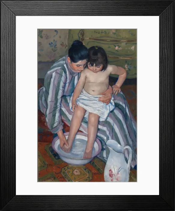 Framed Print : The Childs Bath, 1893. Creator: Mary Cassatt Framed Print : The Childs Bath, 1893. Creator: Mary Cassatt