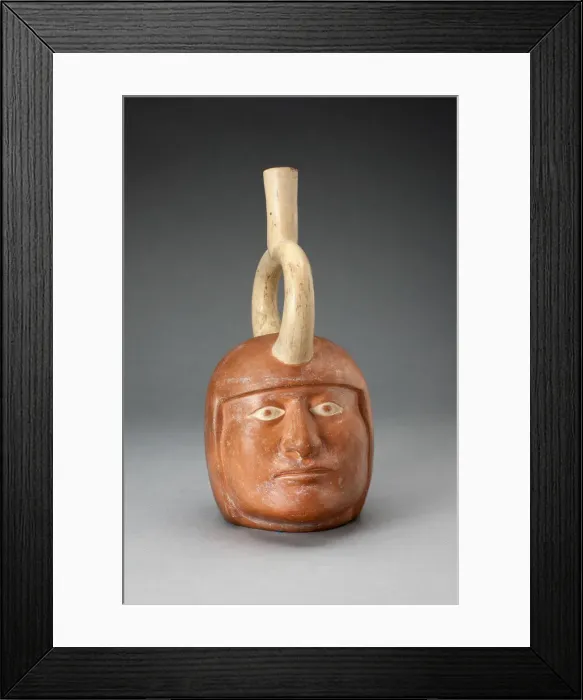Framed Print : Portrait Vessel of a Ruler, 100 B. C. / A. D. 500. Creator: Unknown Framed Print : Portrait Vessel of a Ruler, 100 B. C. / A. D. 500. Creator: Unknown