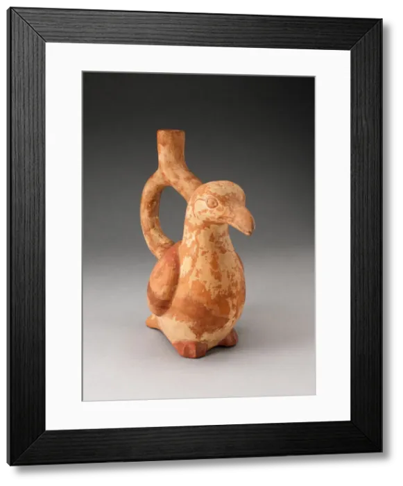 Framed Print : Handle Spout Vessel in Form of a Bird, 100 B. C. / A. D. 500. Creator: Unknown Framed Print : Handle Spout Vessel in Form of a Bird, 100 B. C. / A. D. 500. Creator: Unknown
