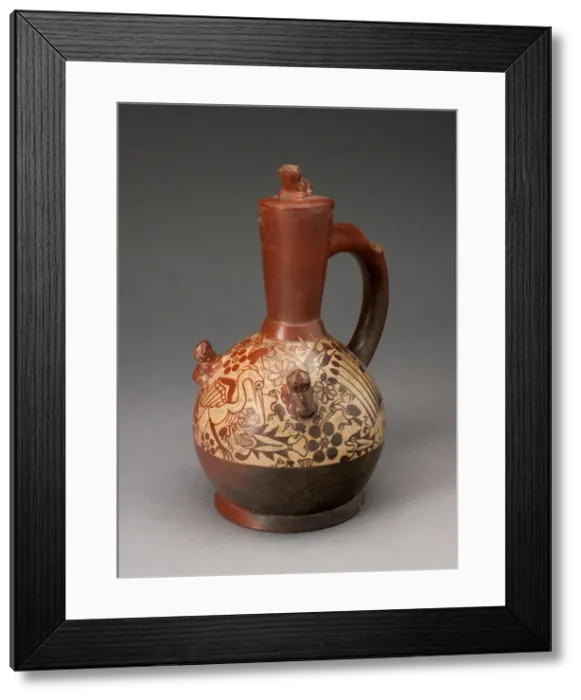 Framed Print : Stirrup-Spout Vessel, 100 B. C.  /  A. D. 500. Creator: Unknown