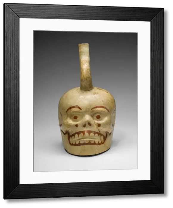 Framed Print : Vessel in the Form of a Skull, 100 B. C. / A. D. 500. Creator: Unknown Framed Print : Vessel in the Form of a Skull, 100 B. C. / A. D. 500. Creator: Unknown