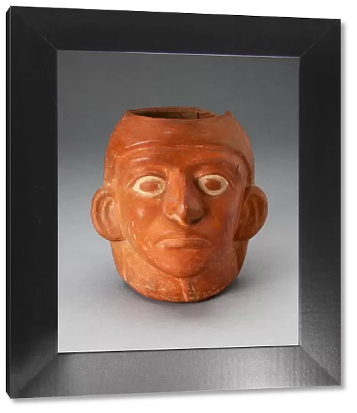 Potrait Jar of a Ruler Wearing Simple Headdress, 100 B. C.  /  A. D. 500. Creator: Unknown