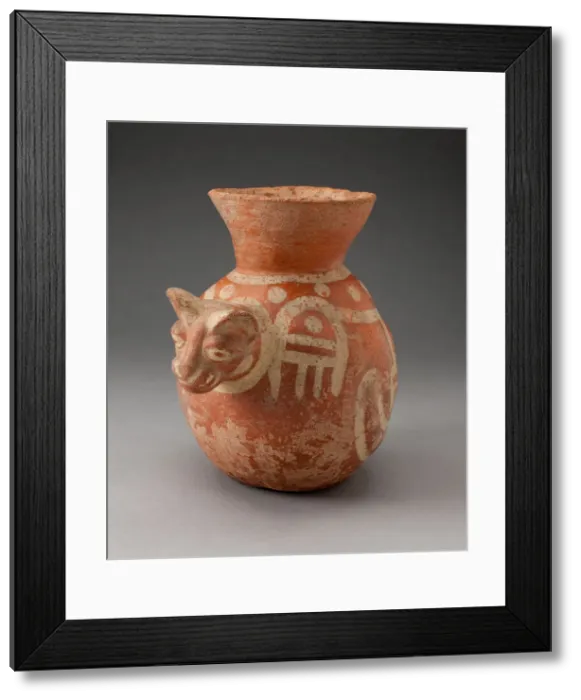 Framed Print : Globular Jar in the Form of a Cat, 100 B. C. / A. D. 500. Creator: Unknown Framed Print : Globular Jar in the Form of a Cat, 100 B. C. / A. D. 500. Creator: Unknown