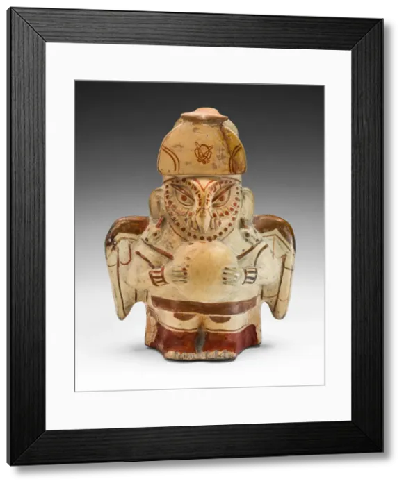 Framed Print : Vessel in the Form of an Owl Impersonator, 100 B. C. / A. D. 500. Creator: Unknown Framed Print : Vessel in the Form of an Owl Impersonator, 100 B. C. / A. D. 500. Creator: Unknown